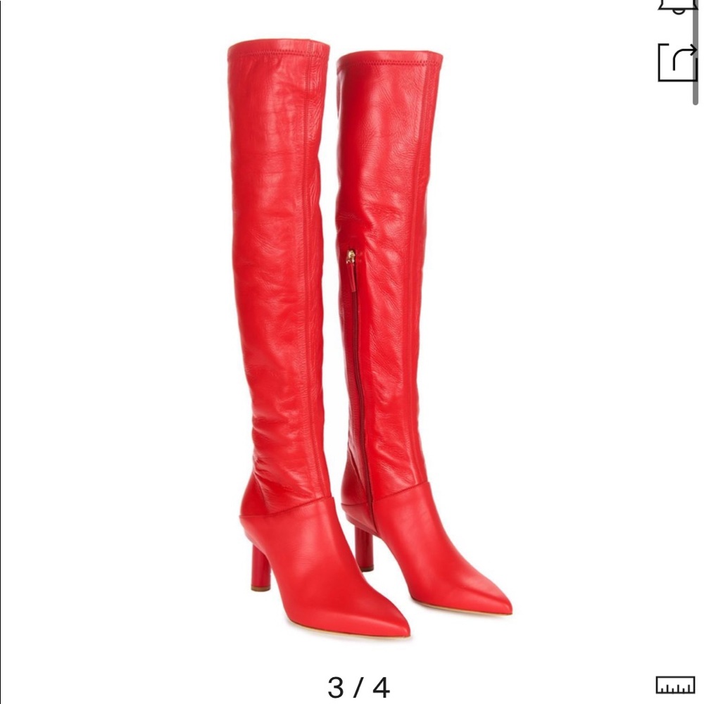 Tibi Caleb Boots in red size 37 never worn
